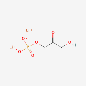 Chemical structure of Dihydroxyacetone phosphate dilithium salt