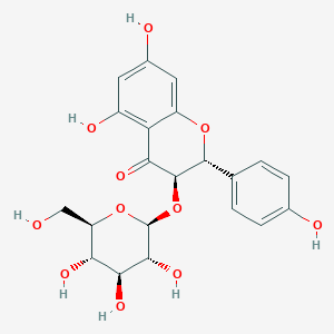 Chemical structure of Dihydrokaempferol 3-O-glucoside