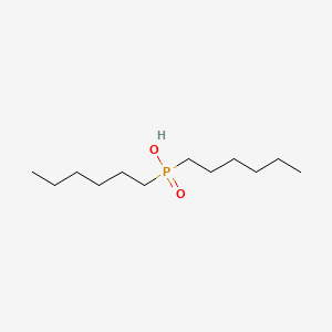 Chemical structure of dihexylphosphinic acid