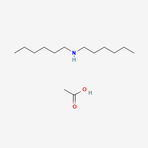 Chemical structure of Dihexylamine acetate
