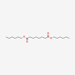 Chemical structure of dihexyl octanedioate