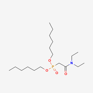 Chemical structure of Dihexyl N,N-Diethylcarbamylmethylenephosphonate