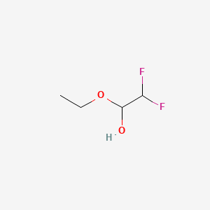Chemical structure of 1-Ethoxy-2,2-difluoroethanol
