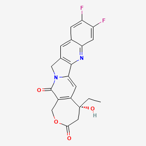 Chemical structure of Diflomotecan
