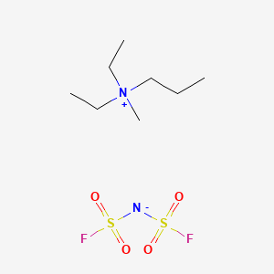 Chemical structure of Diethyl(methyl)propylammonium Bis(fluorosulfonyl)imide