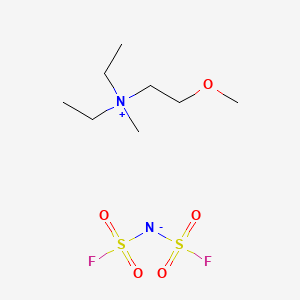 Chemical structure of Diethyl(2-methoxyethyl)methylammonium Bis(fluorosulfonyl)imide