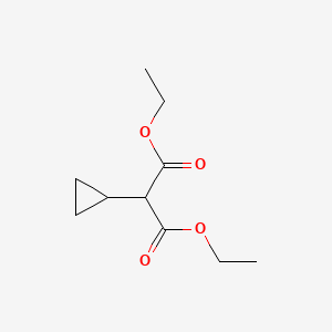 Chemical structure of Diethyl Cyclopropylmalonate