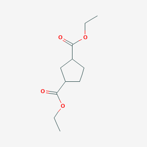 Chemical structure of Diethyl cyclopentane-1,3-dicarboxylate