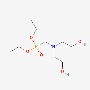 Chemical structure of Diethyl bis(2-hydroxyethyl)aminomethylphosphonate