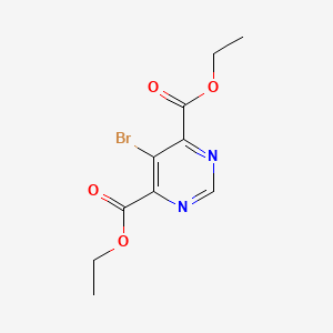 Chemical structure of Diethyl 5-Bromopyrimidine-4,6-dicarboxylate