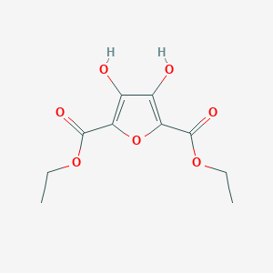 Chemical structure of Diethyl 3,4-dihydroxyfuran-2,5-dicarboxylate