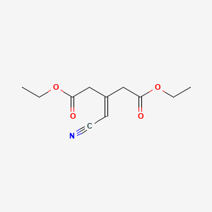 Chemical structure of Diethyl 3-(cyanomethylene)pentanedioate