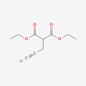 Chemical structure of Diethyl 2-Propynylmalonate