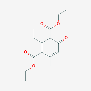 Chemical structure of Diethyl 2-ethyl-4-methyl-6-oxocyclohex-4-ene-1,3-dicarboxylate