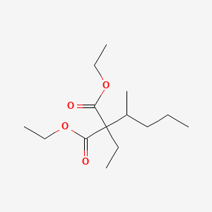 Chemical structure of Diethyl ethyl(1-methylbutyl)malonate