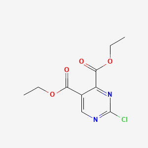 Chemical structure of Diethyl 2-Chloro-4,5-pyrimidinedicarboxylate
