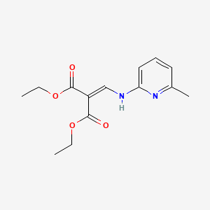 Chemical structure of Diethyl [[(6-methyl-2-pyridyl)amino]methylene]malonate