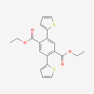 Chemical structure of Diethyl 2,5-di(thiophen-2-yl)terephthalate