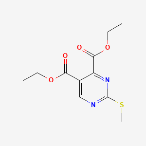 Chemical structure of Diethyl 2-(Methylthio)-4,5-pyrimidinedicarboxylate