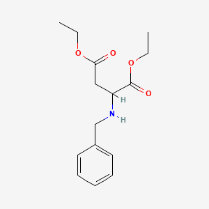 Chemical structure of Diethyl 2-(benzylamino)succinate