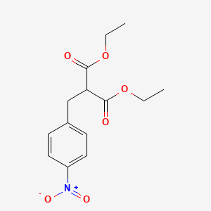 Chemical structure of Diethyl 2-(4-nitrobenzyl)malonate