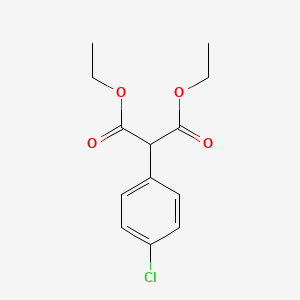 Chemical structure of Diethyl 2-(4-chlorophenyl)malonate