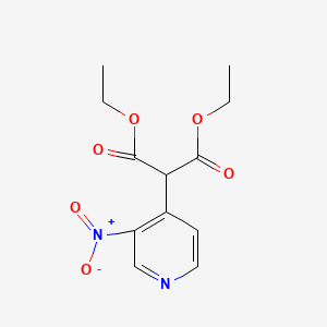 Chemical structure of Diethyl 2-(3-nitropyridin-4-yl)malonate