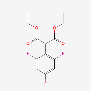 Chemical structure of Diethyl 2-(2,4,6-trifluorophenyl)malonate