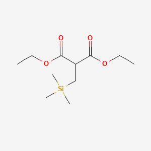 Chemical structure of Diethyl 2-((trimethylsilyl)methyl)malonate