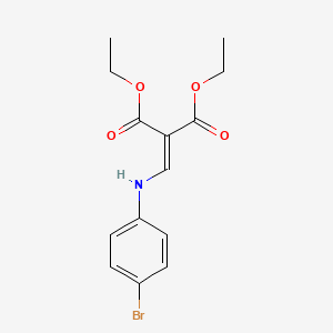 Chemical structure of Diethyl 2-((4-bromophenylamino)methylene)malonate