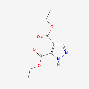 Chemical structure of Diethyl 1H-pyrazole-3,4-dicarboxylate