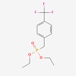 Chemical structure of Diethyl 4-(trifluoromethyl)benzylphosphonate