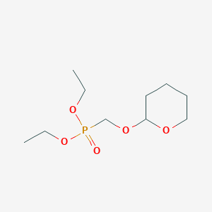 Chemical structure of 2-(Diethoxyphosphorylmethoxy)oxane