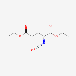 Chemical structure of Diethyl (S)-(-)-2-Isocyanatoglutarate