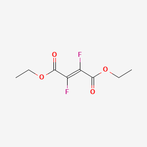 Chemical structure of Diethyl 2,3-difluorofumarate