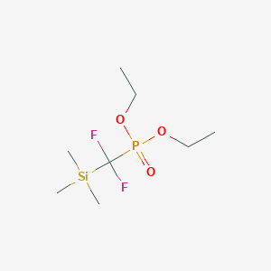 Chemical structure of Diethyl (difluoro(trimethylsilyl)methyl)phosphonate