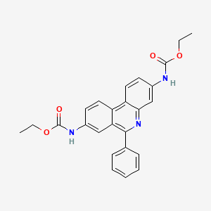 Chemical structure of 3,8-Bis(ethoxycarbonylamino)-6-phenylphenanthridine