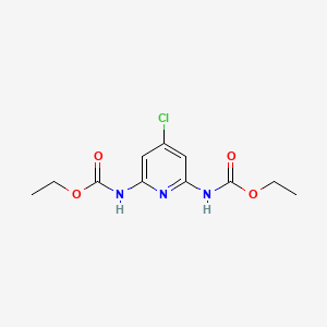 Chemical structure of Diethyl (4-chloropyridine-2,6-diyl)dicarbamate