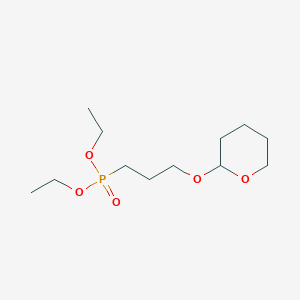 Chemical structure of Diethyl (3-((tetrahydro-2H-pyran-2-yl)oxy)propyl)phosphonate