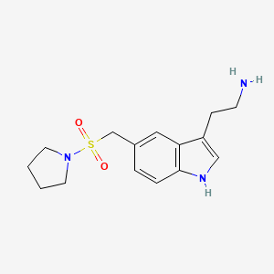 Chemical structure of Didesmethyl Almotriptan