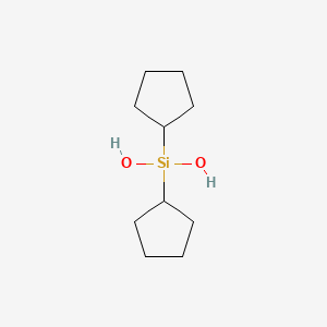 Chemical structure of dicyclopentylsilanediol