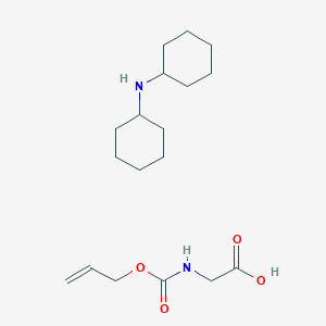 Chemical structure of Alloc-Gly-OH.DCHA