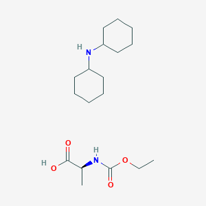 Chemical structure of Dicyclohexylamine (S)-2-((ethoxycarbonyl)amino)propanoate