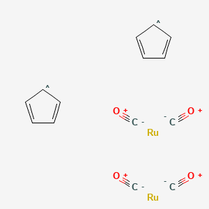 Chemical structure of Dicarbonylcyclopentadienylruthenium dimer