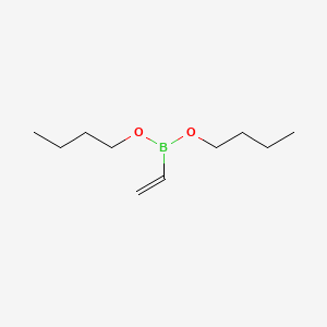 Chemical structure of Dibutyl Vinylboronate (stabilized with Phenothiazine)