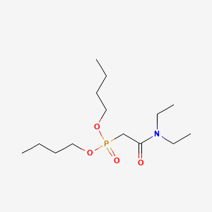 Chemical structure of Dibutyl N,N-Diethylcarbamoylmethylphosphonate