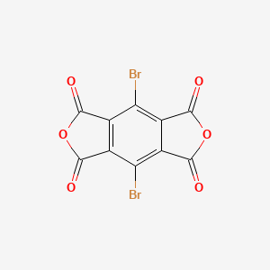 Chemical structure of Dibromopyromellitic Dianhydride