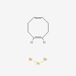Chemical structure of Dibromo(1,5-cyclooctadiene)platinum(II)
