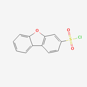 Chemical structure of Dibenzo[b,d]furan-3-sulfonyl chloride