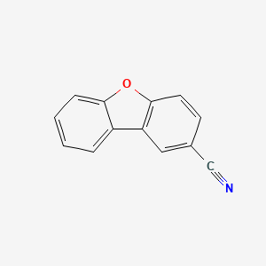 Chemical structure of 2-Cyanodibenzofuran